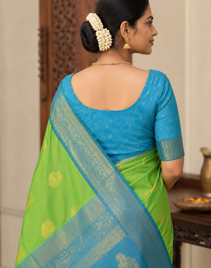 Sublime Peacock Silk Saree